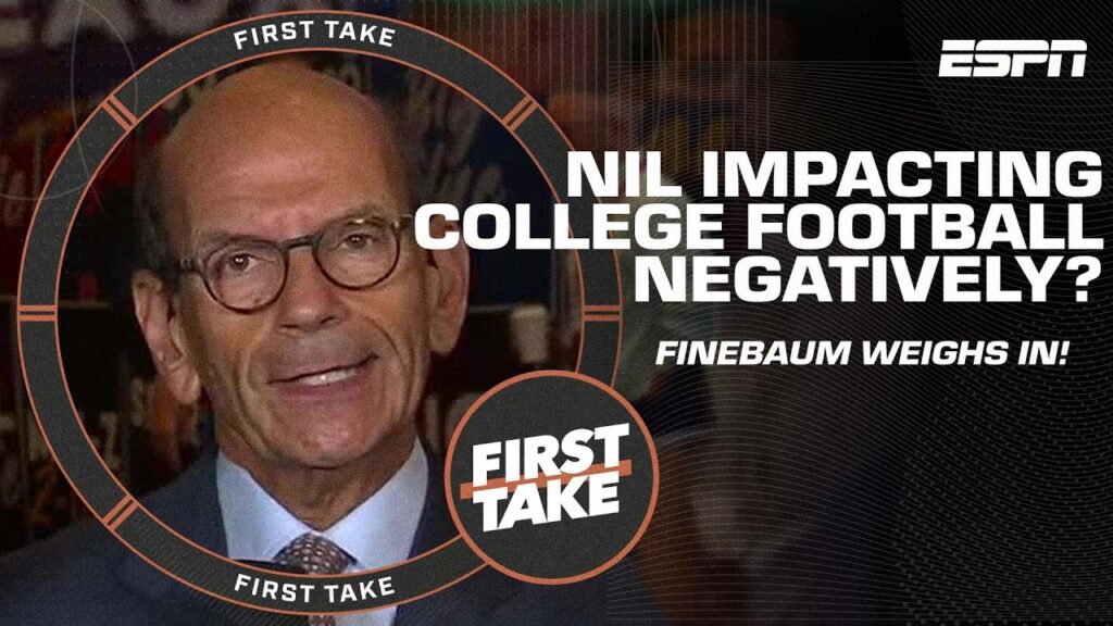 has nil negatively affected college football paul finebaum weighs in f09f9180 first take