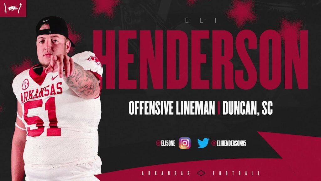 razorback football eli henderson highlights