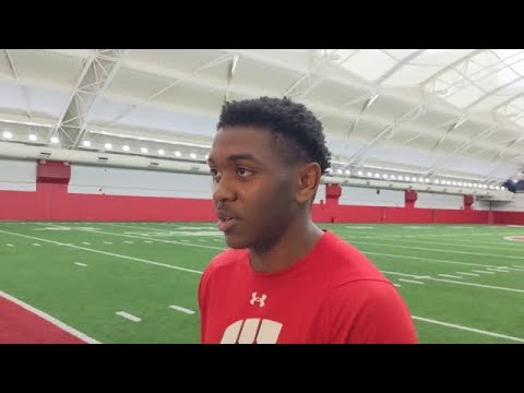 watch now badgers wr keontez lewis on transferring to wisconsin