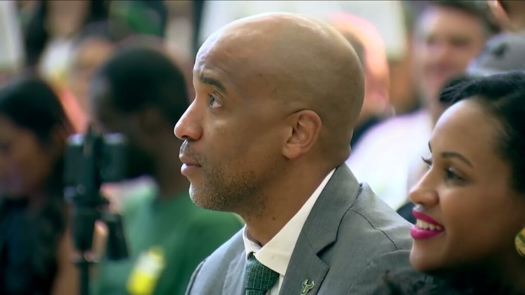 press conference introducing usf mens basketball head coach amir abdur rahim