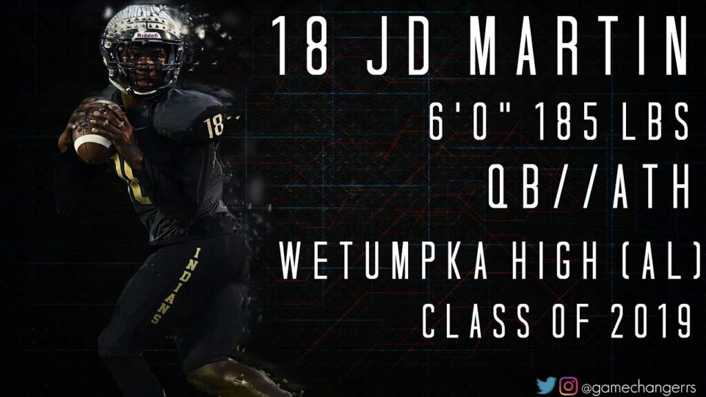 18 j d martin qbath wetumpka high al class of 2019