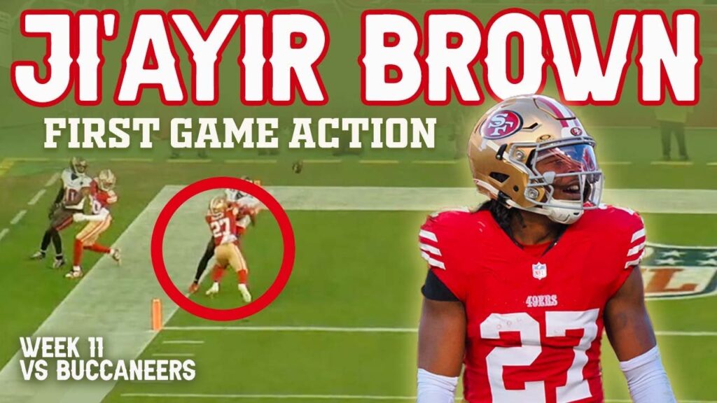 49ers rookie s jiayir brown every snap in his first game action week 11