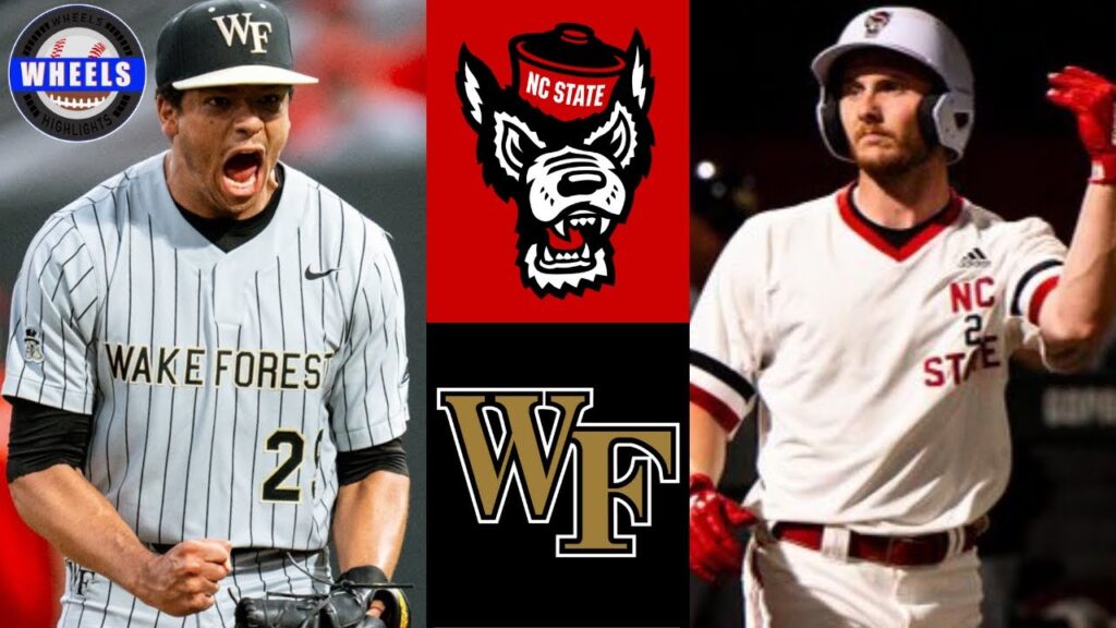 8 wake forest vs 17 nc state highlights crazy game 2024 college baseball highlights