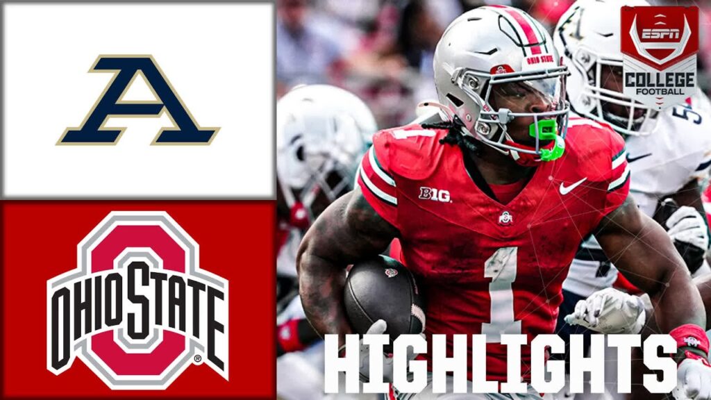 akron zips vs ohio state buckeyes full game highlights espn college football