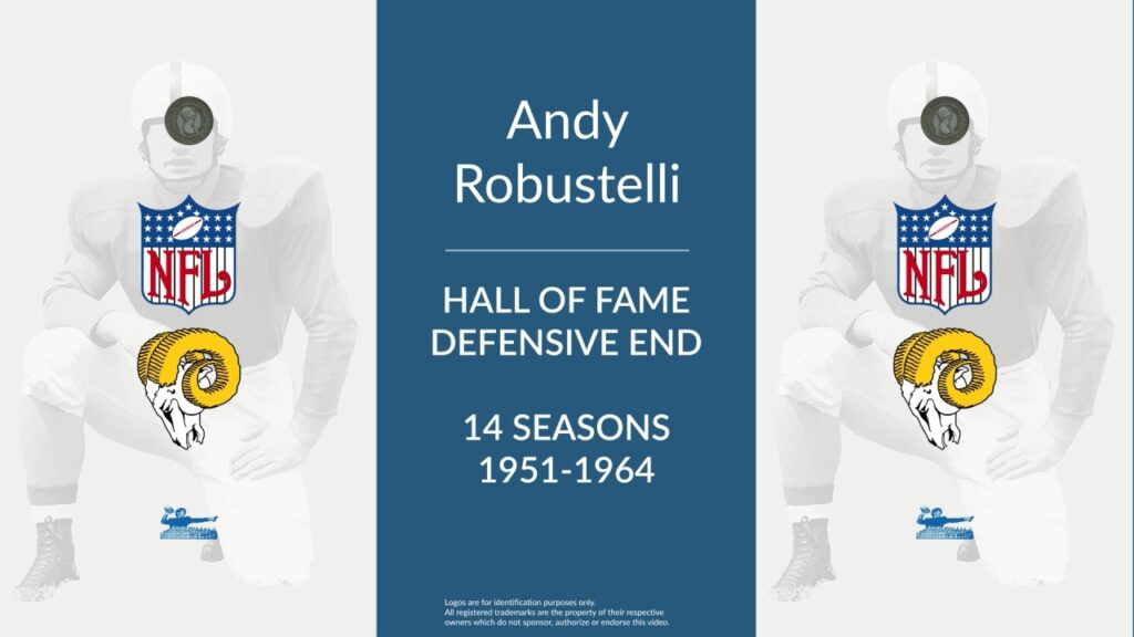 andy robustelli hall of fame football defensive end