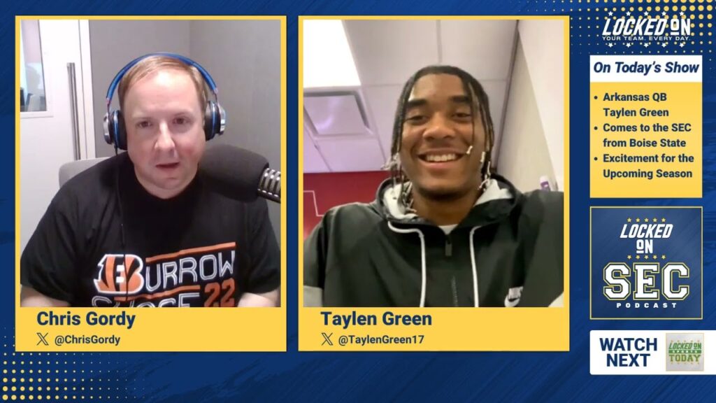 arkansas qb taylen green talks joining the razorbacks