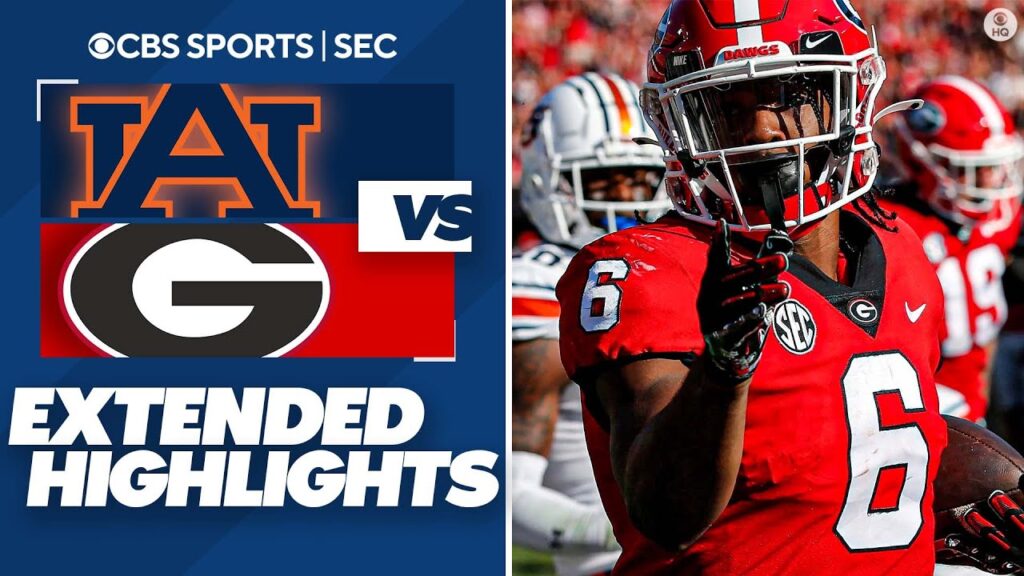 auburn vs no 2 georgia extended highlights cbs sports hq