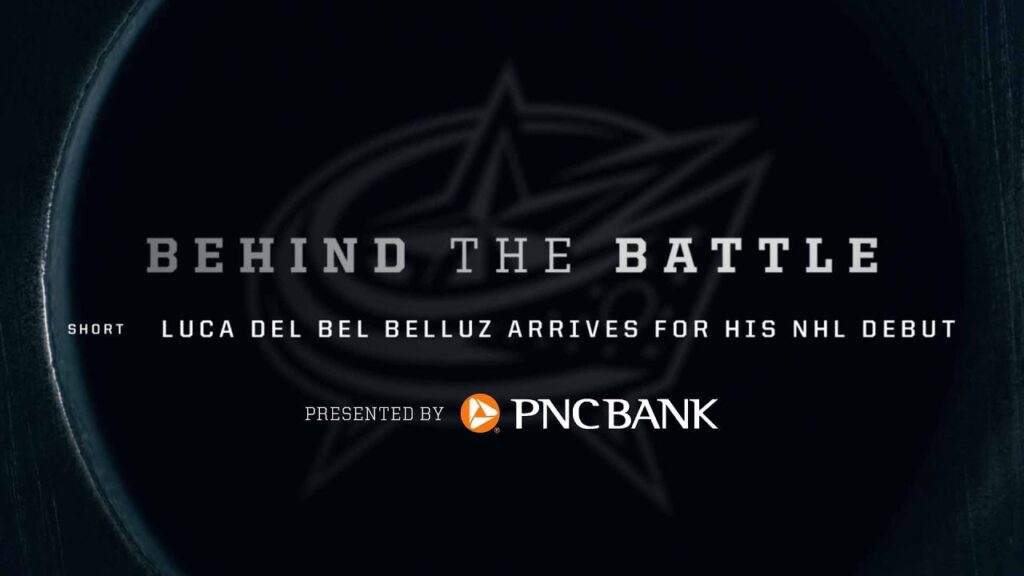 behind the battle short luca del bel belluz arrives for his nhl debut