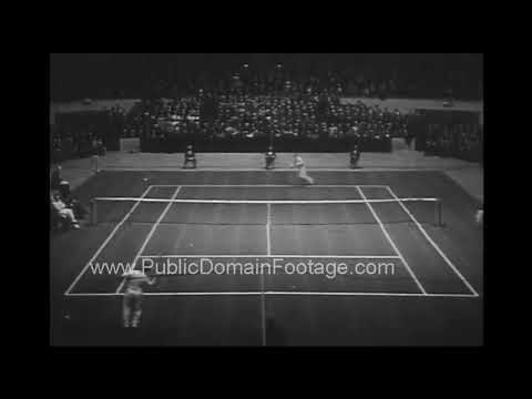 bill tilden in pro tennis debut defeats karel kozeluh by straight set win 1931