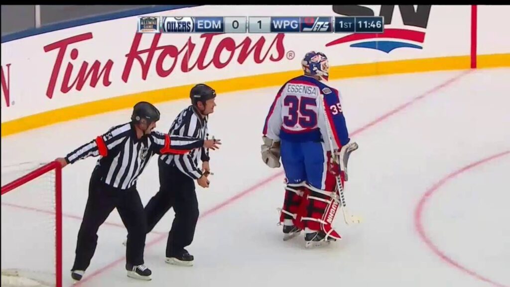 bob essensa robs mark messier heritage classic alumni oct 22 2016
