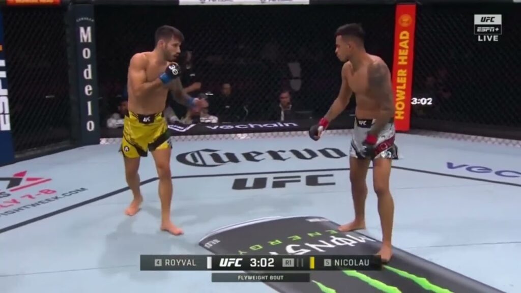 brandon royval knees matheus nicolaus face off