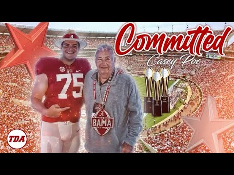 breaking 4 star ol casey poe commits to alabama