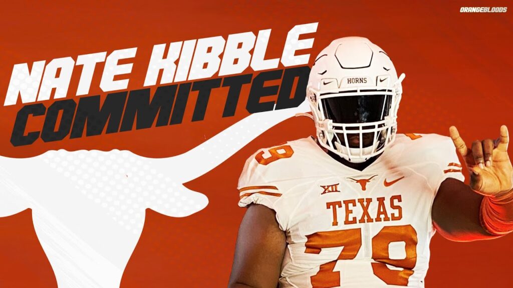 breaking atascocita ol nate kibble commits to texas