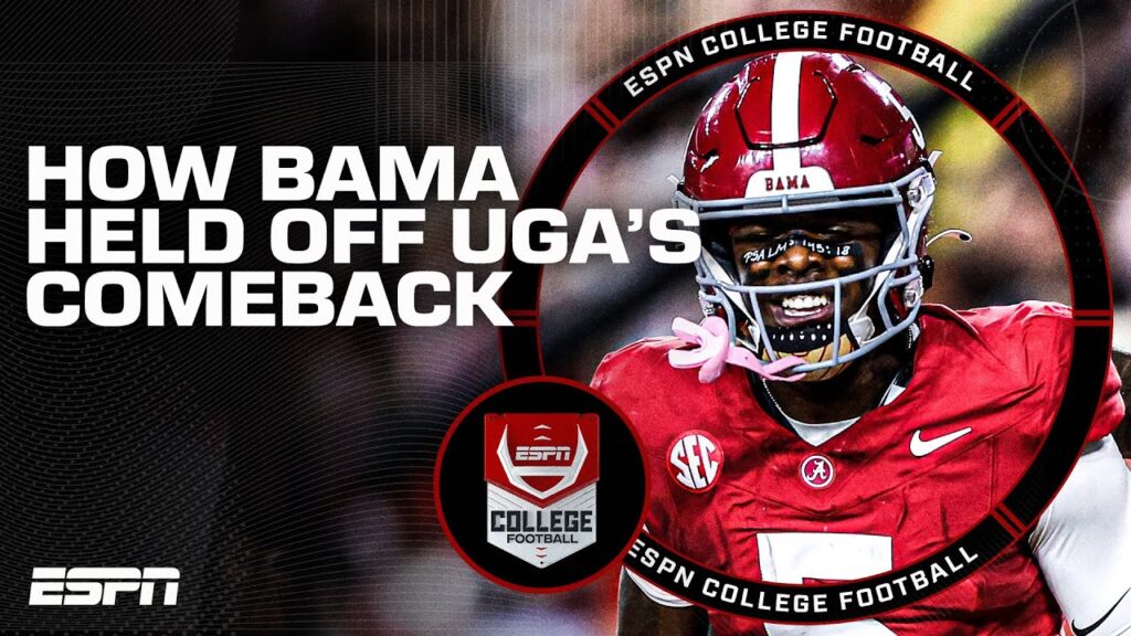 breaking down how alabama held off georgias comeback attempt espn college football