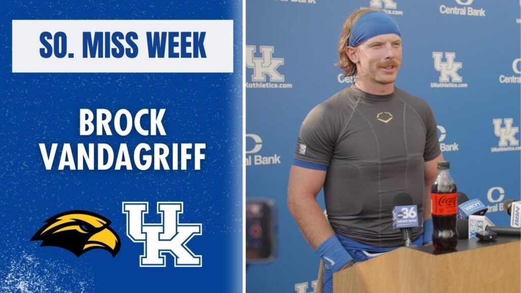brock vandagriff previews his first start as kentuckys quarterback