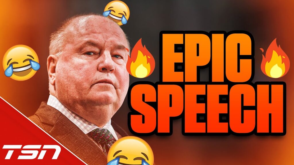 bruce boudreau saw that the tradecentre crew needed a pep talk and he delivered