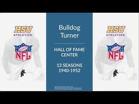 bulldog turner hall of fame football center and linebacker