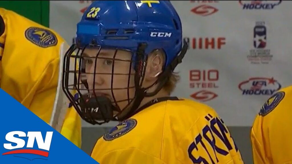 calgary flames select william stromgren with 45th overall pick at 2021 nhl draft