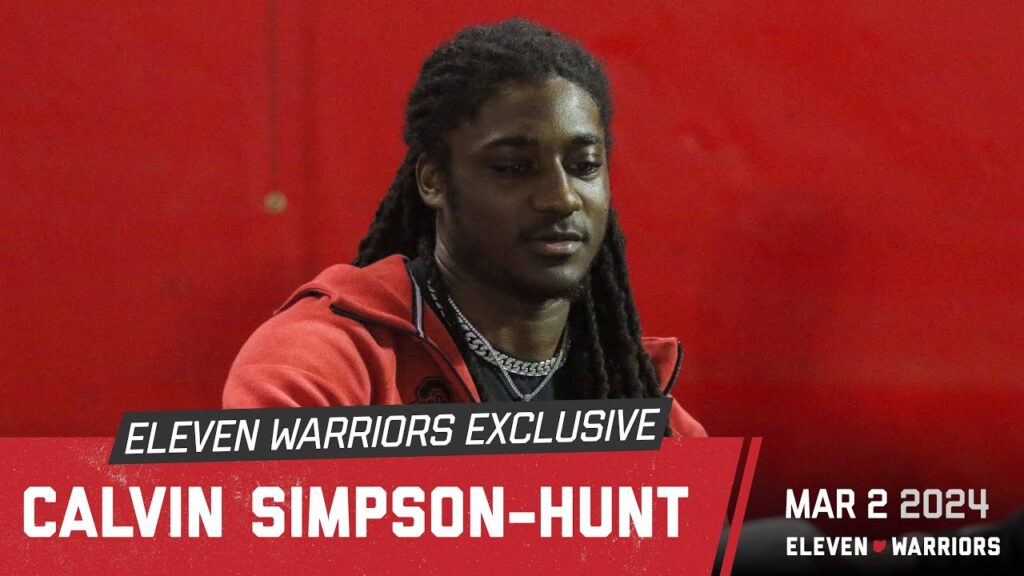 calvin simpson hunt talks about what he learned during his first year at ohio state