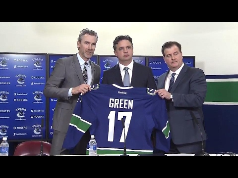 canucks introduce travis green as head coach