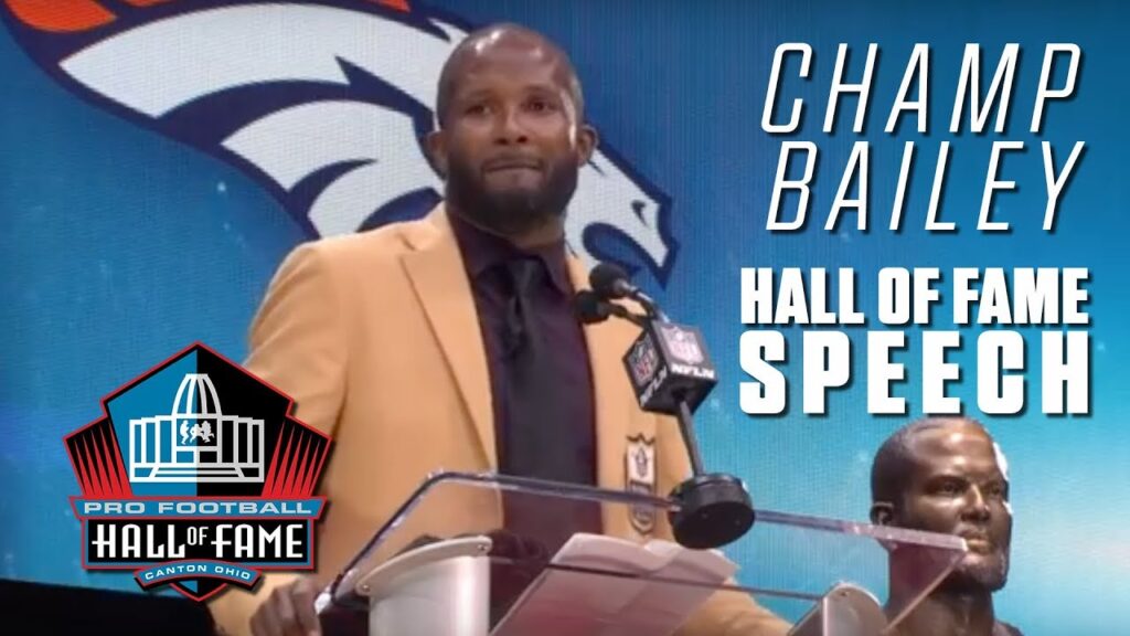champ bailey full hall of fame speech 2019 pro football hall of fame nfl