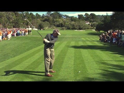 clint eastwoods slo mo swing is analyzed at att pebble beach
