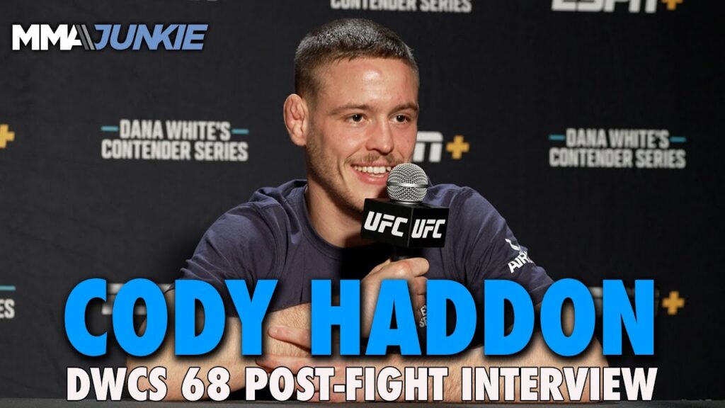 cody haddon reacts to having most exciting victory of the night dwcs 68