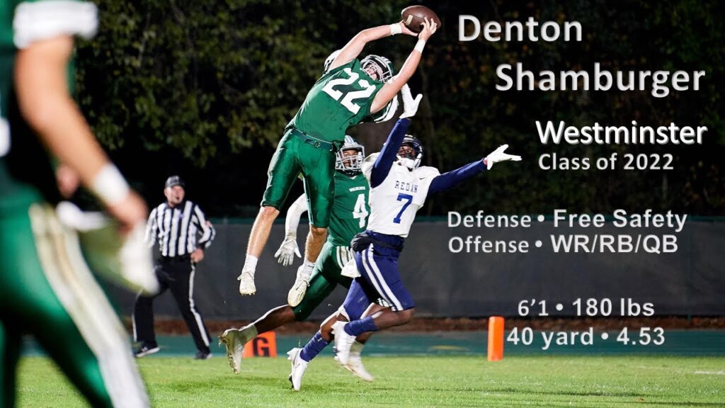 denton shamburger 2020 football highlights