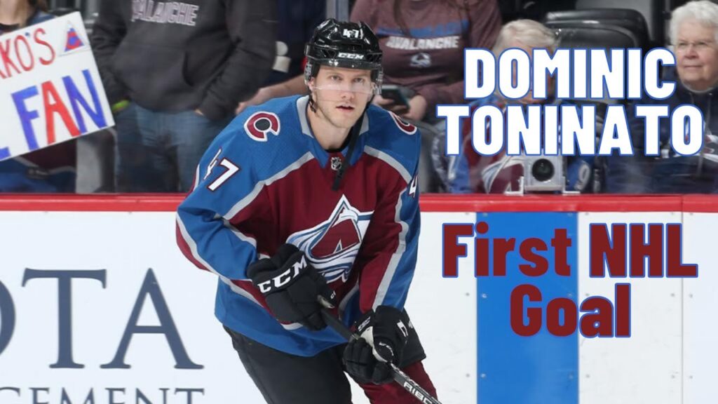dominic toninato 47 colorado avalanche first nhl goal feb 14 2019