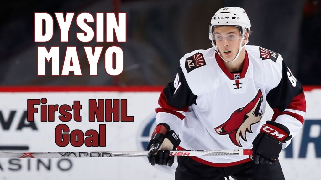 dysin mayo 61 arizona coyotes first nhl goal oct 21 2021