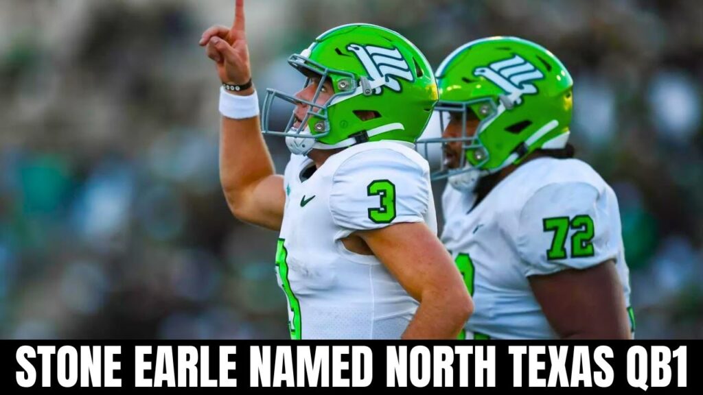 eric morris names stone earle starting qb for north texas
