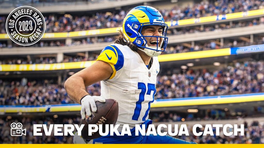 every catch from puka nacuas record breaking 2023 season