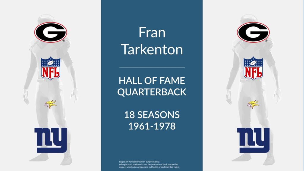 fran tarkenton hall of fame football quarterback