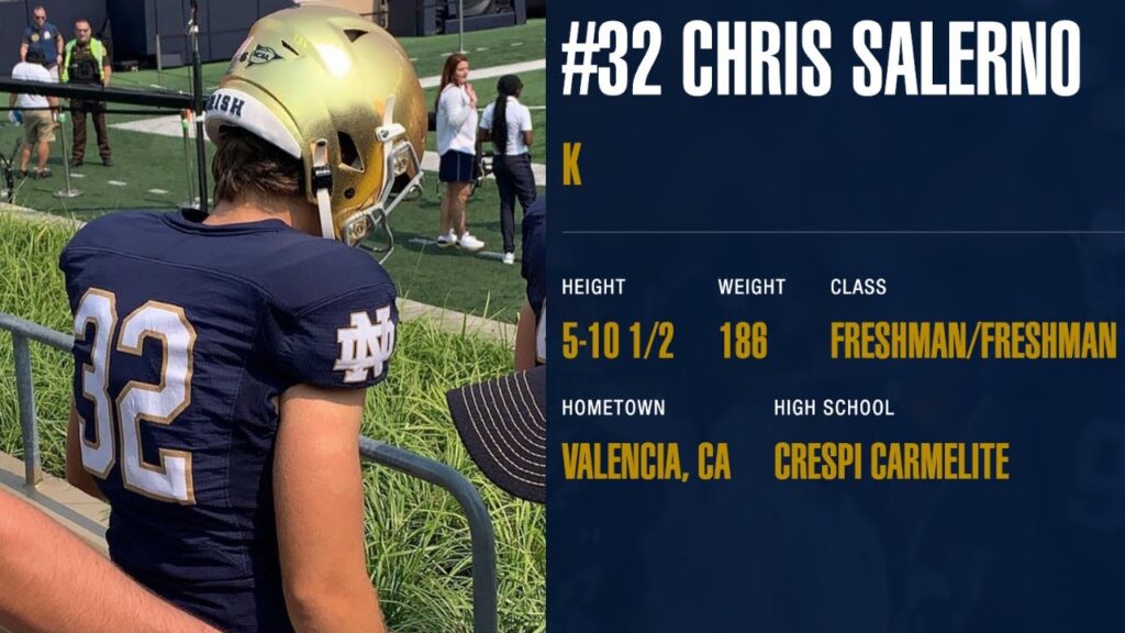 freshman chris salerno on why he picked notre dame playing with his brother