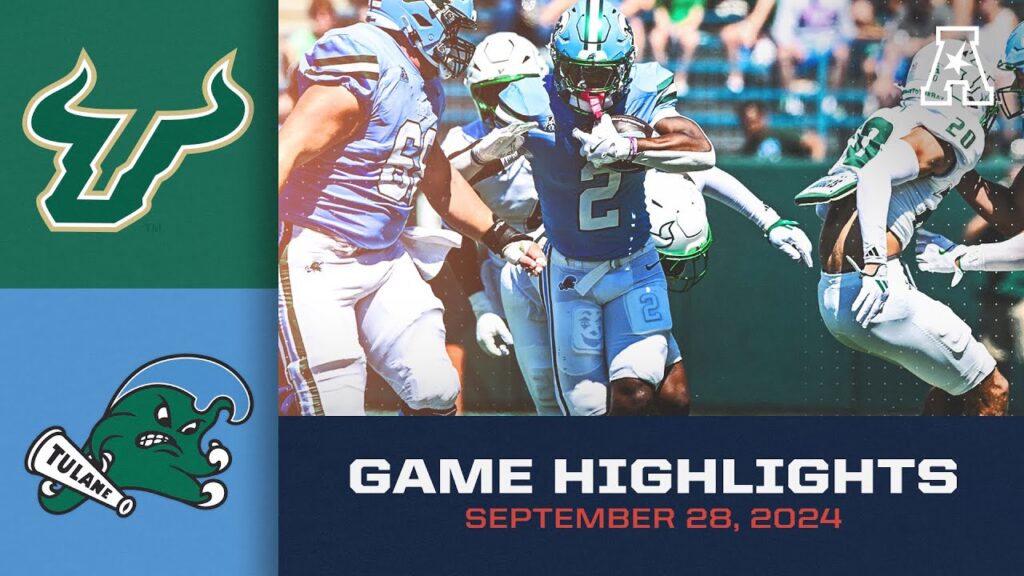 game highlights south florida vs tulane september 28 2024