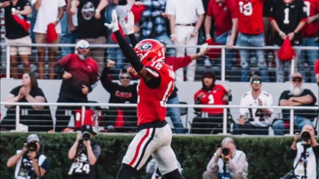 georgia bulldogs cornerback 12 julian humphrey highlights vs missouri 2023