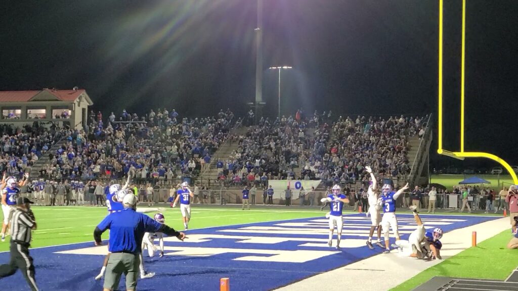immaculate touchdown by 17 david lalain for monroe area vs oconee county high school