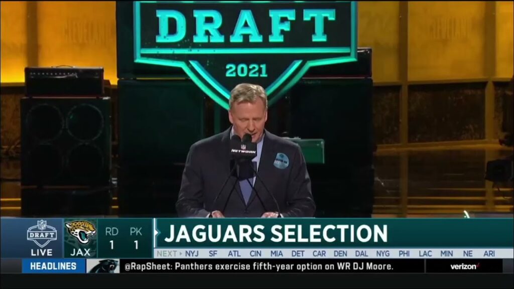 jaguars draft trevor lawrence with the 1st overall pick 2021 nfl draft highlights