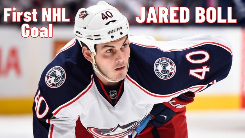 jared boll 40 columbus blue jackets first nhl goal oct 10 2007 classic nhl