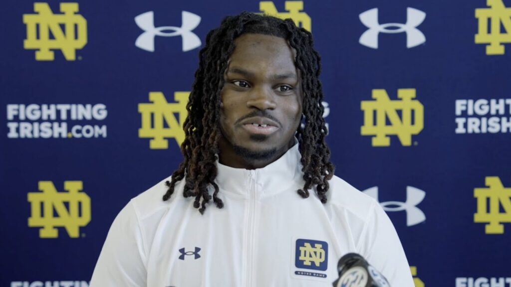 jayden harrison talks transfer to notre dame early observations