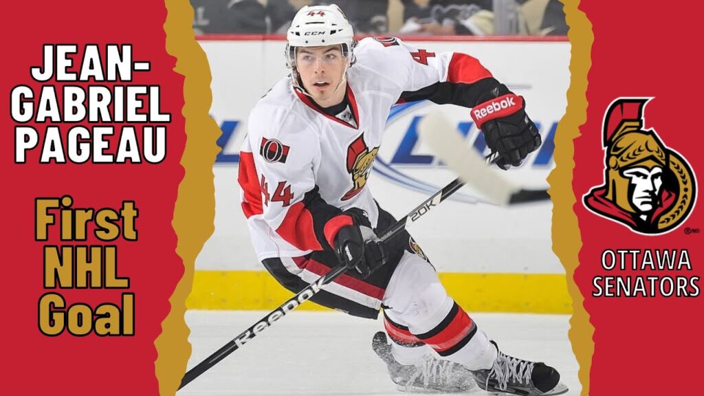 jean gabriel pageau 44 ottawa senators first nhl goal apr 12 2013 classic nhl