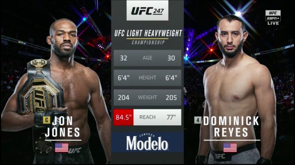 jon jones vs dominick reyes ufc 247 full free fight