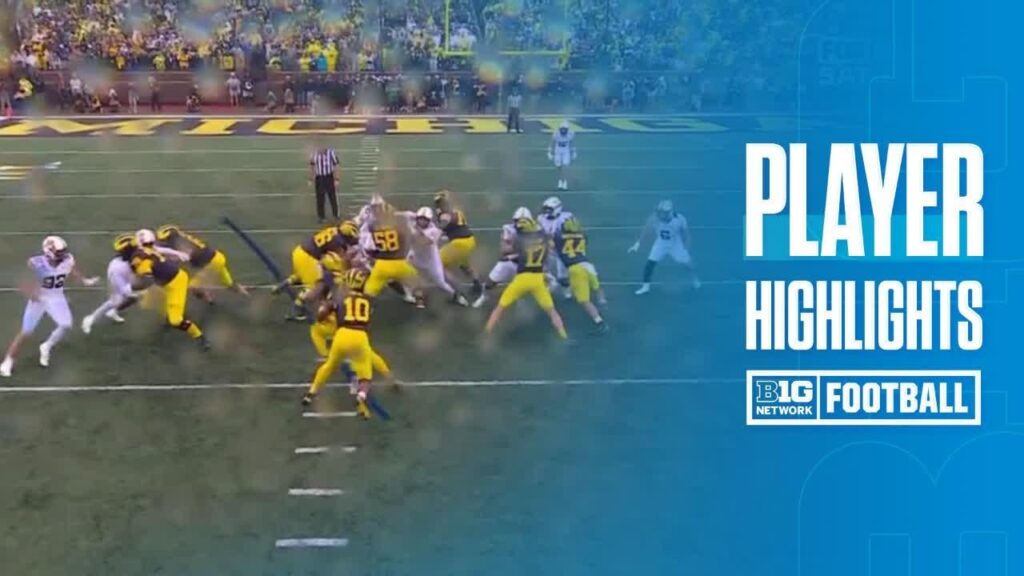 kalel mullings highlights vs minnesota michigan football 09 28 2024