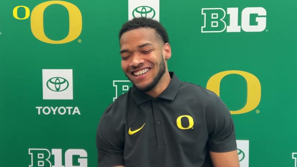 kam alexander 2024 oregon football media day