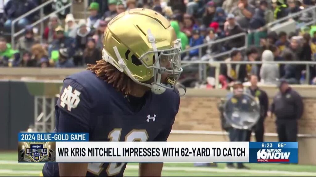 kris mitchell makes good first impression in blue gold game