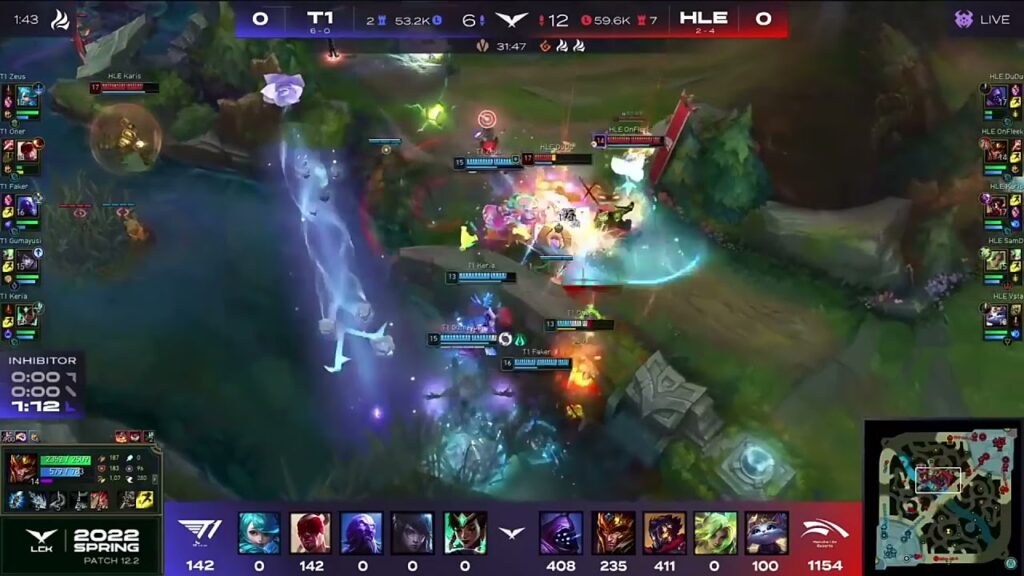lck hle samd quadrakill zeri t1 vs hle