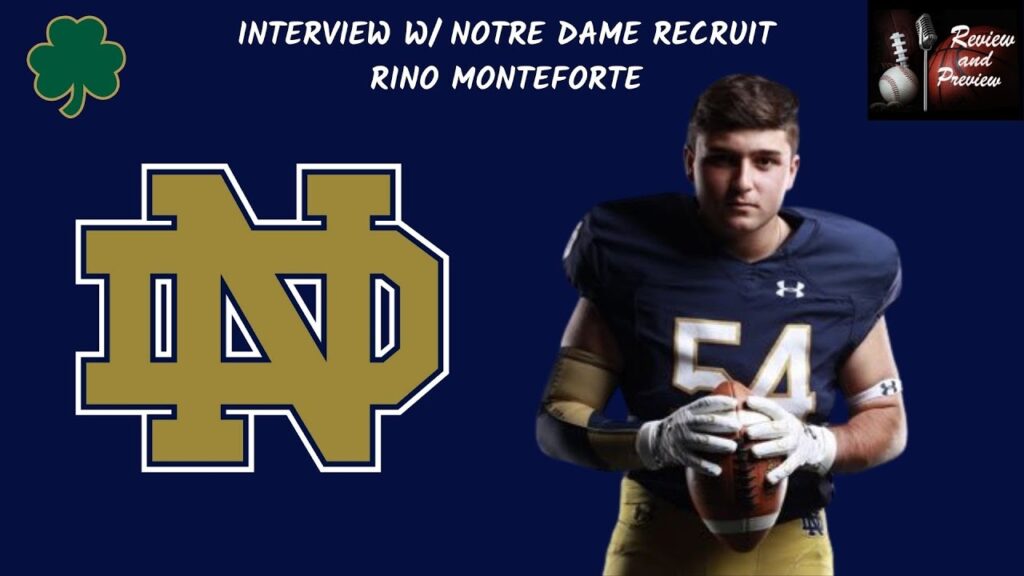 long islands rino monteforte commits to notre dame fighting irish college football