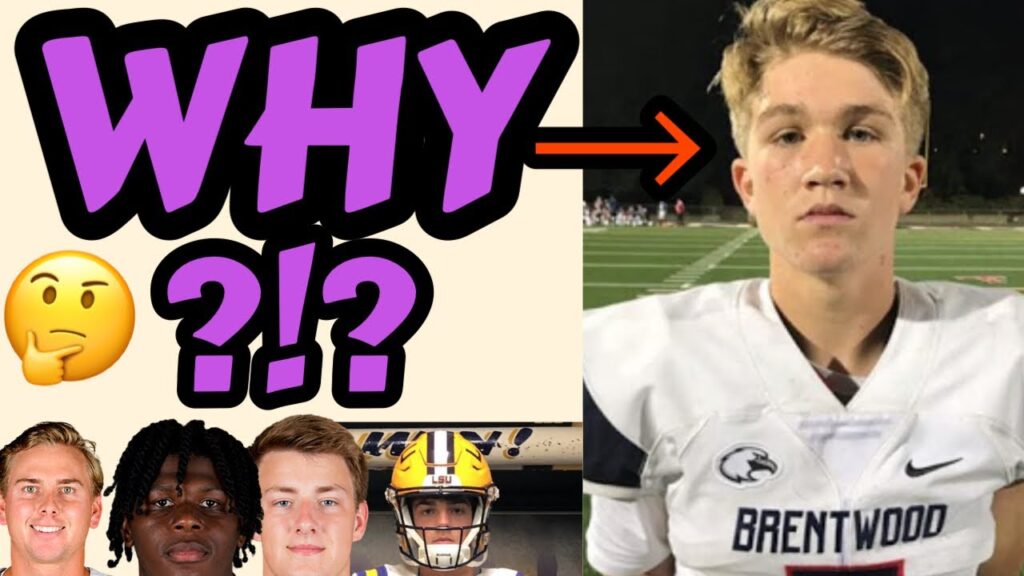 lsu football recruiting cole lourd to texas why did jake peetz offer 3 star with loaded qb room