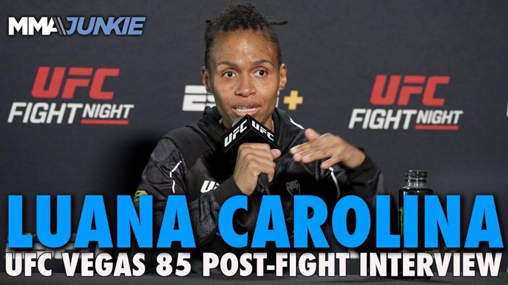 luana carolina explains two pounds weight miss prior to tko victory ufc fight night 235
