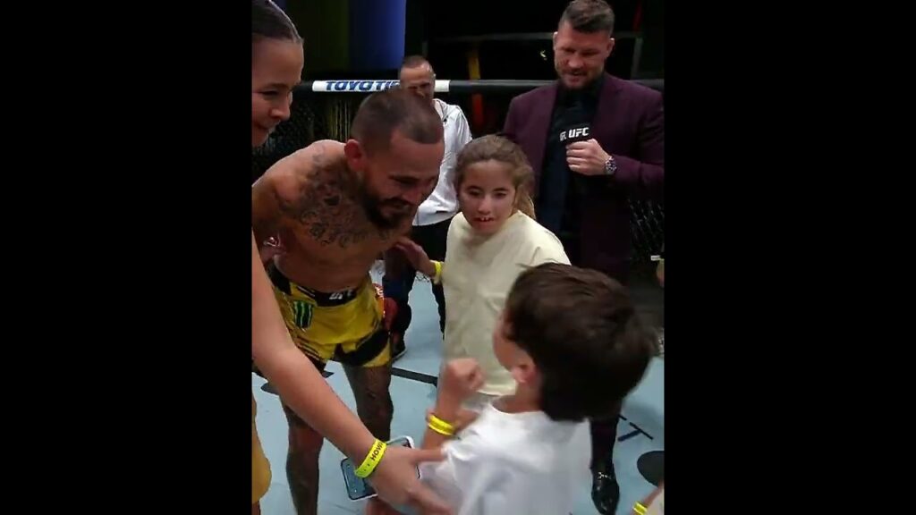 marlon vera embraces his family after ufcvegas53 win f09f9296